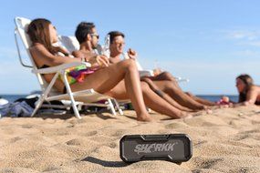 Sharkk COMMANDO Waterproof Bluetooth Speaker IP65 Outdoor Wireless Bluetooth Speakers with 24 Hour+ Battery Life N6