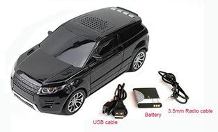 BestFire Creative Portable Car Speaker Land Rover Evoque Shape High Quality Bass Desktop Speaker Lighting with... N6