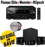 Pioneer Elite 11.2 Channel Class D3 Network AV Receiver, Black (SC-LX901) + Klipsch HDT-600 Home Theater System...