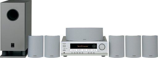 Onkyo HTS680S 6.1 Channel Component Home Theater Audio System (Silver) (Discontinued by Manufacturer)
