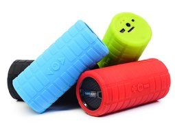 Ivation Bullet Super-Portable Rechargeable Bluetooth Speaker, MP3 Player With MicroSD Card &amp; AUX Inputs - 4 Colored... N5