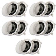 Acoustic Audio CS-IC82-5PR 300 Watt 8" 2-Way Home Theater In-Wall/Ceiling Speakers (5-Pair)