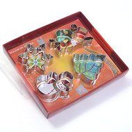 4 Sheet Christmas Stainless Steel Cookie Cutter Set Mold Biscuit Cake Decorating Tools N4