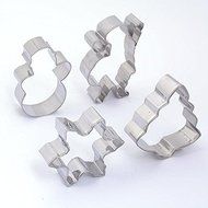 4 Sheet Christmas Stainless Steel Cookie Cutter Set Mold Biscuit Cake Decorating Tools N5