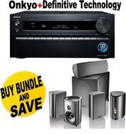 Onkyo TX-NR3030 11.2-Ch Dolby Atmos Ready Network A/V Receiver w/ HDMI 2.0 + Definitive Technology ProCinema 600...