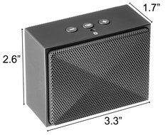 AmazonBasics Mini Bluetooth Speaker - Gray N8