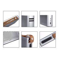 EasySMX Bluetooth 4.0 Portable Wireless Speaker with Leather Strap and 1 Passive Bass Radiator 2 x 2200 mAh Battery... N5