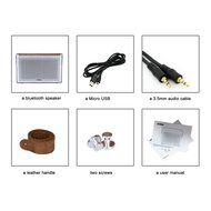 EasySMX Bluetooth 4.0 Portable Wireless Speaker with Leather Strap and 1 Passive Bass Radiator 2 x 2200 mAh Battery... N8