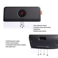 EasySMX Bluetooth 4.0 Portable Wireless Speaker with Leather Strap and 1 Passive Bass Radiator 2 x 2200 mAh Battery... N13