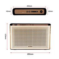 EasySMX Bluetooth 4.0 Portable Wireless Speaker with Leather Strap and 1 Passive Bass Radiator 2 x 2200 mAh Battery... N18