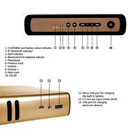 EasySMX Bluetooth 4.0 Portable Wireless Speaker with Leather Strap and 1 Passive Bass Radiator 2 x 2200 mAh Battery... N19