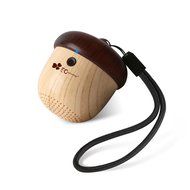 EC Technology Ultra Portable Mini Wireless Bluetooth Speaker Cute Wooden Nut Shape, Rechargeable Speaker Great...