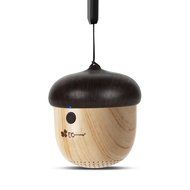EC Technology Ultra Portable Mini Wireless Bluetooth Speaker Cute Wooden Nut Shape, Rechargeable Speaker Great... N6