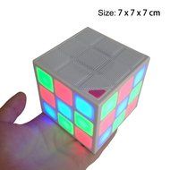 New Wayzon Magic Rubik's Cube Portable LED RGB Light Deep Bass Bluetooth 4.0 Wireless Speakers with Build in Microphone... N3