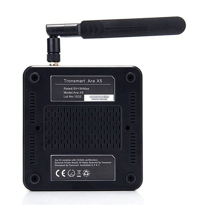 Seesii Tronsmart Ara X5 Plus Windows 10 TV Box Quad Core Cherry Trail Z8300 2G/32G 2.4Ghz/5Ghz LAN HDMI H.265... N3