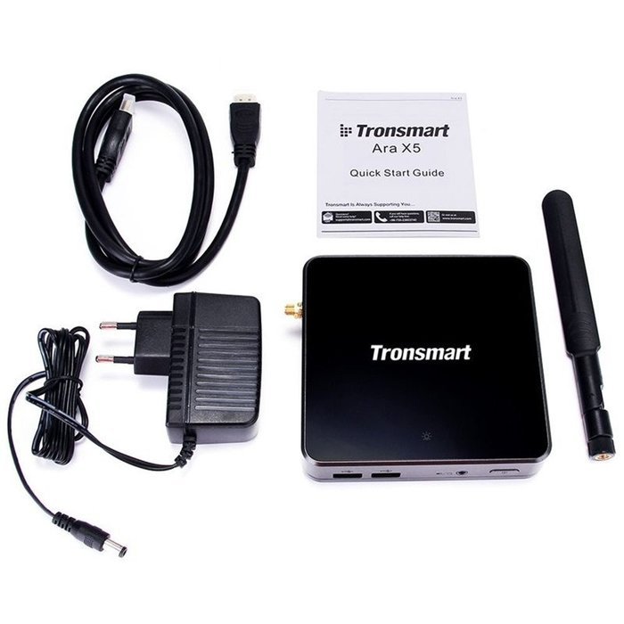 Seesii Tronsmart Ara X5 Plus Windows 10 TV Box Quad Core Cherry Trail Z8300 2G/32G 2.4Ghz/5Ghz LAN HDMI H.265... N7