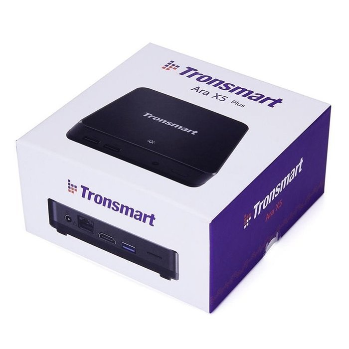 Seesii Tronsmart Ara X5 Plus Windows 10 TV Box Quad Core Cherry Trail Z8300 2G/32G 2.4Ghz/5Ghz LAN HDMI H.265... N8