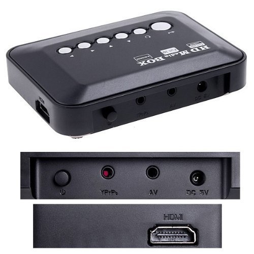 Dealstock 1080P-TVBOX Full HD USB HDMI SD/MMC Multi TV Media Player RMVB MKV N4