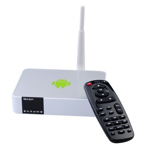 MEASY A5A 1.2GHZ Cortex Processor Internet Android TV BOX with Remote - White N4