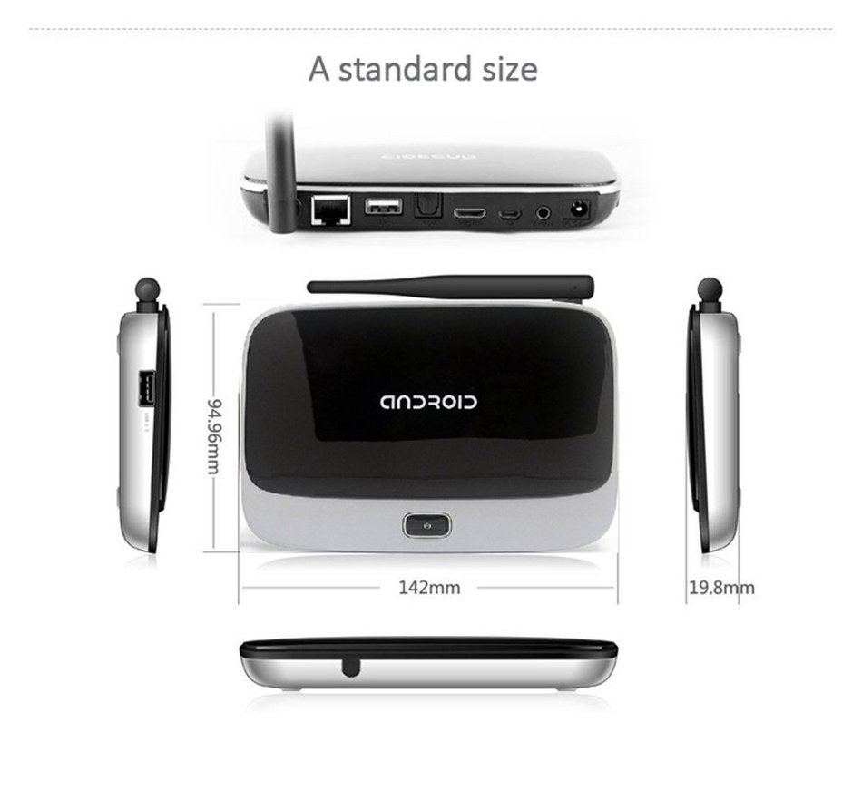 iLepo Rockchip 3188 Quad Core Contex A9 1.8GHz 1G/8G TV Box WiFi/ XBMC/ DLNA Google Android 4.4 Smart Media Player