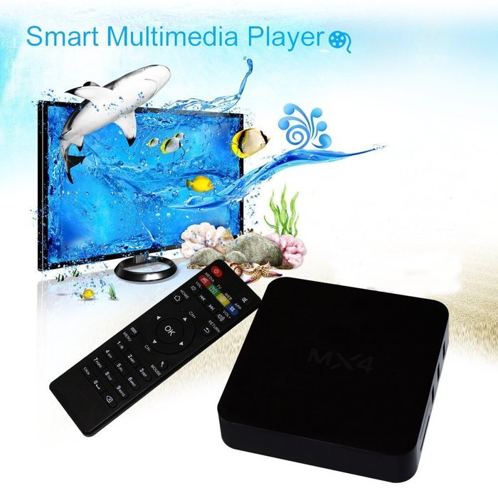Zibo MX4 Android TV Box RK3229 Quad Core 1.5 GHz 4.4 1GB/8GB WiFi Streaming Media Player with KODI(XBMC) Pre-loaded... N5