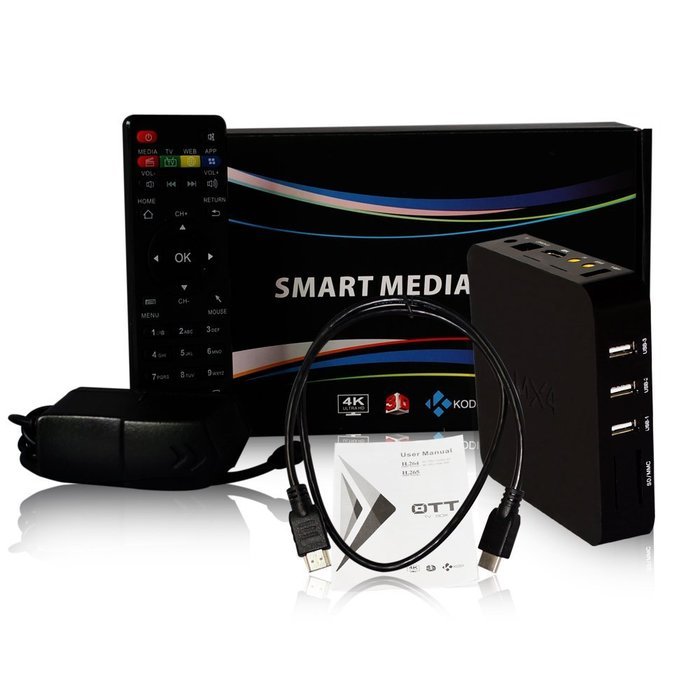 Zibo MX4 Android TV Box RK3229 Quad Core 1.5 GHz 4.4 1GB/8GB WiFi Streaming Media Player with KODI(XBMC) Pre-loaded... N7