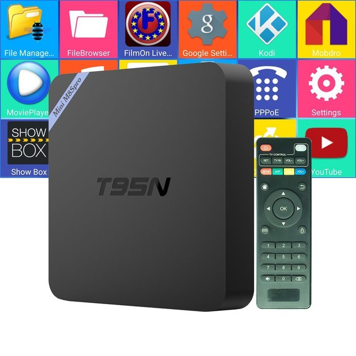 Nansii T95N Mini Android 5.1 smart TV box Amlogic S905 Bluetooth 4.0 Quad-core cortex-A53 Frequency 2.0G 2GB+8GB...