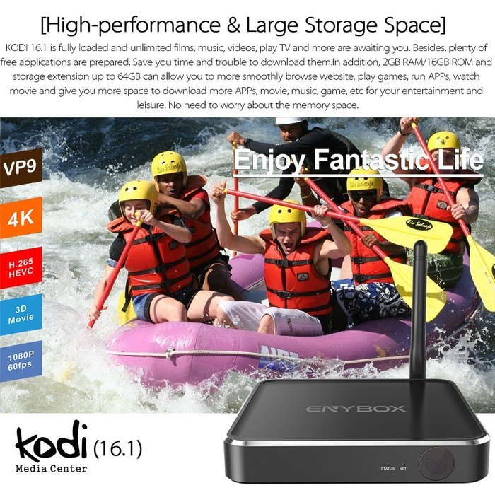 Docooler ENYBOX X2 Smart Android 6.0 TV Box S912 Octa-Core 64bit 2GB / 16GB KODI16.1 XBMC VP9 UHD 4K HDMI Mini... N4