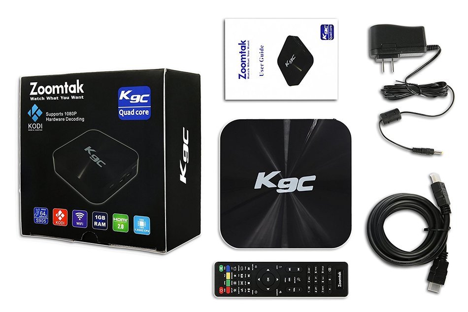Andriod 5.1 TV BOX Zoomtak K9C Amlogic S905 Chipset 1GB RAM/8GB ROM HDMI 2.0 Kodi 16.1 Fully Loaded 2.4G WIFI... N5