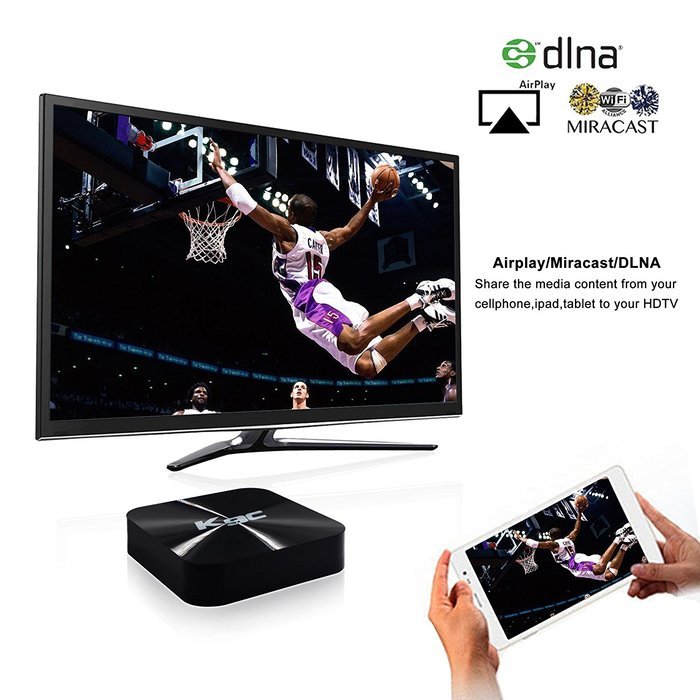 Andriod 5.1 TV BOX Zoomtak K9C Amlogic S905 Chipset 1GB RAM/8GB ROM HDMI 2.0 Kodi 16.1 Fully Loaded 2.4G WIFI... N6