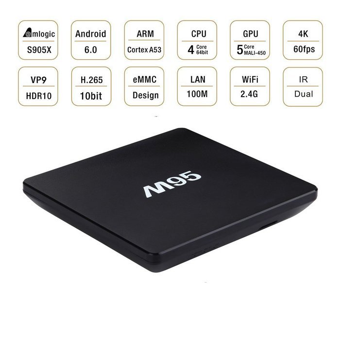 [Customize Model] Orask M95 Android TV BOX Amlogic S905X Quad Core CPU 1GB 8GB 1080P XBMC KODI 16.1 Streaming...