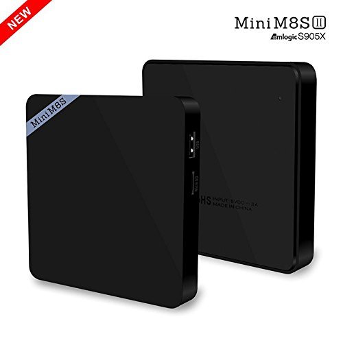 Mini M8S II Amlogic S905X Quad Core 1GB DDR3 RAM 8GB eMMC ROM 4K 64Bit Android 6.0 2.4GHz WiFi VP9 Android TV... N2