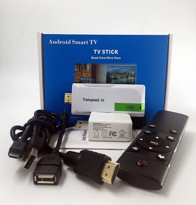 Transpeed 2G/16G RAM Updated 4K Amlogic S905 Quad Core 2.0GHz TV Stick + 12 Keys Air Mouse 4K Android Miracast... N2