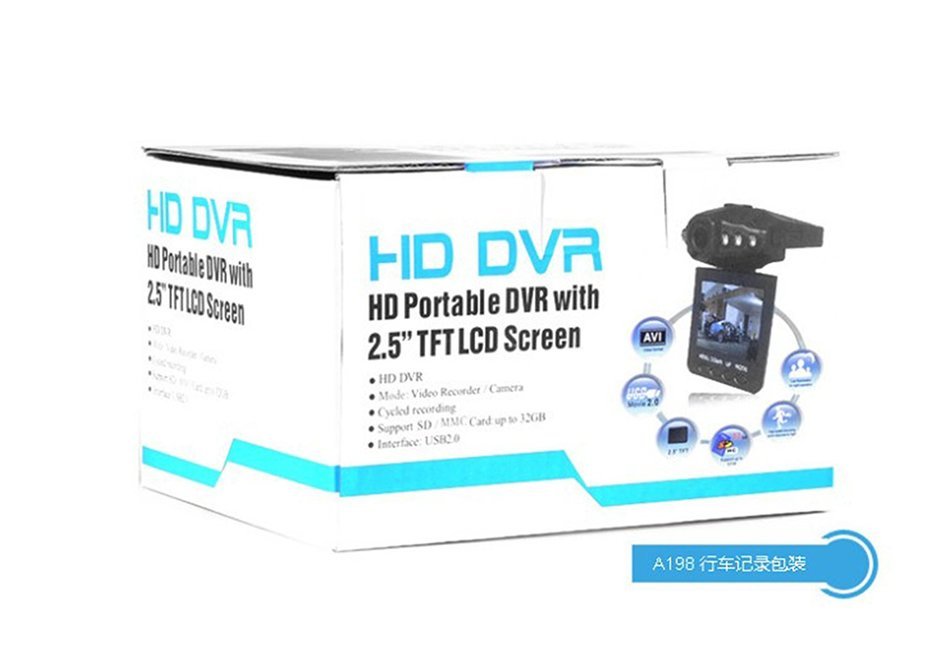New Vehicle Traveling Data Recorder Hd Portable DVR with 2.5 Tftlcd Screen Night-vision N3