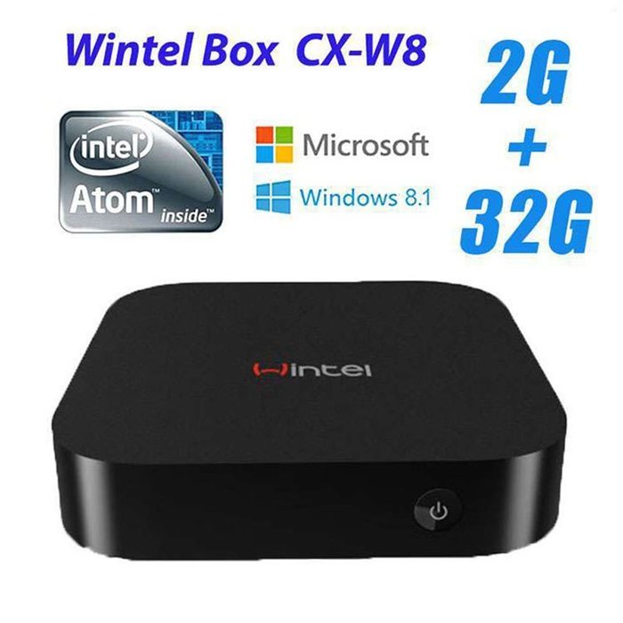 Maxfind CX-W8 Windows 8.1 & Android 4.4 Dual System Quad Core TV Box With Bing OS with Bluetooth 4.0 Intel Z3735f... N6