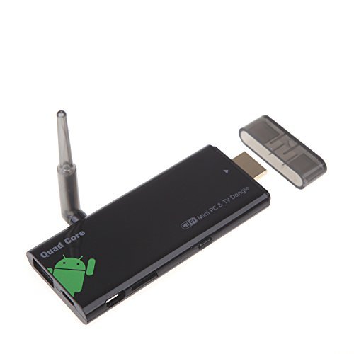 PyLios(TM)Hot Sale CX919 Android 4.4 Mini PC Box TV Stick Quad Core 2G/8GB Bluetooth 1080P with External WiFi... N4