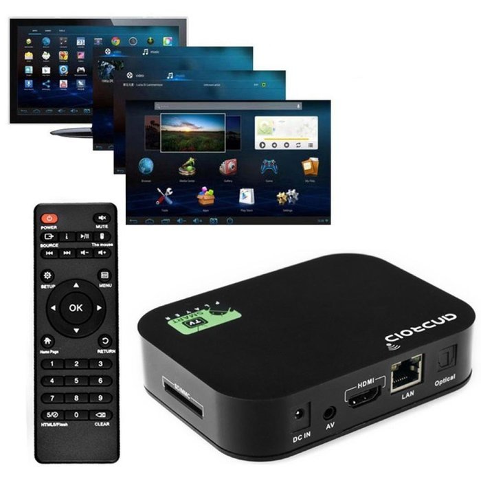 GBSELL Dual Core Android 4.2 Smart TV Box Media Player 1080P WIFI HDMI Allwinner N7