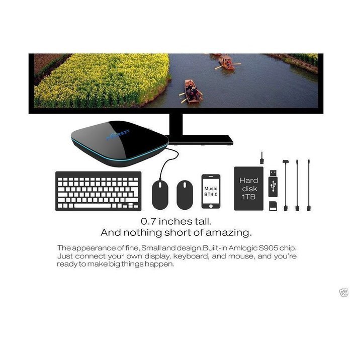 NEW Puersit&nbsp;Android&nbsp;5.1&nbsp;2GB/16GB/4K Smart TV&nbsp;Box&nbsp; Amlogic S905&nbsp;Quad&nbsp;core&nbsp;Cortex&nbsp;A53&nbsp;Mini&nbsp;PC&nbsp;KODI&nbsp;16.0 Streaming... N8