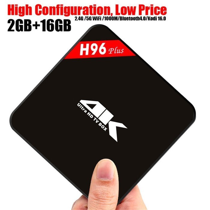 Flylion H96 Plus Android 5.1 Lollipop Smart TV BOX S905 Quad-Core Cortex-A53 Processor 2.0GHz 2GB/16GB Kodi 16.0... N5