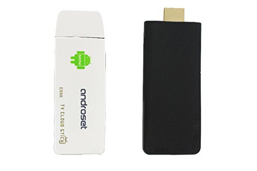 ANDROSET Quad-Core Android 4.2 Google TV Player Wi-Fi / HDMI (QUAD CORE E88 Android Cloud White) N3