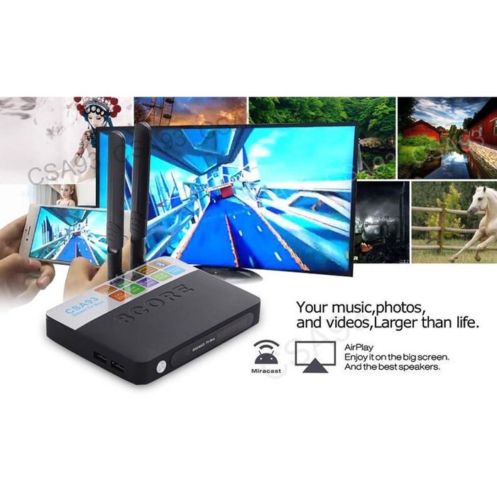 2017 New Arrival Epteam 3GB DDR3 Smart TV BOX CSA93 Android 6.0 32GB EMMC Amlogic S912 Octa core Cortex-A53 Kodi... N5