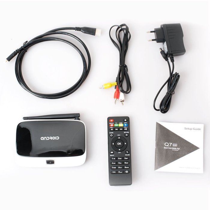 W&L Q7 TV Box 2G/8G Android4.4 Quad-core RK3188T Wifi 1080p HD Smart Media Player Network Streamer N4