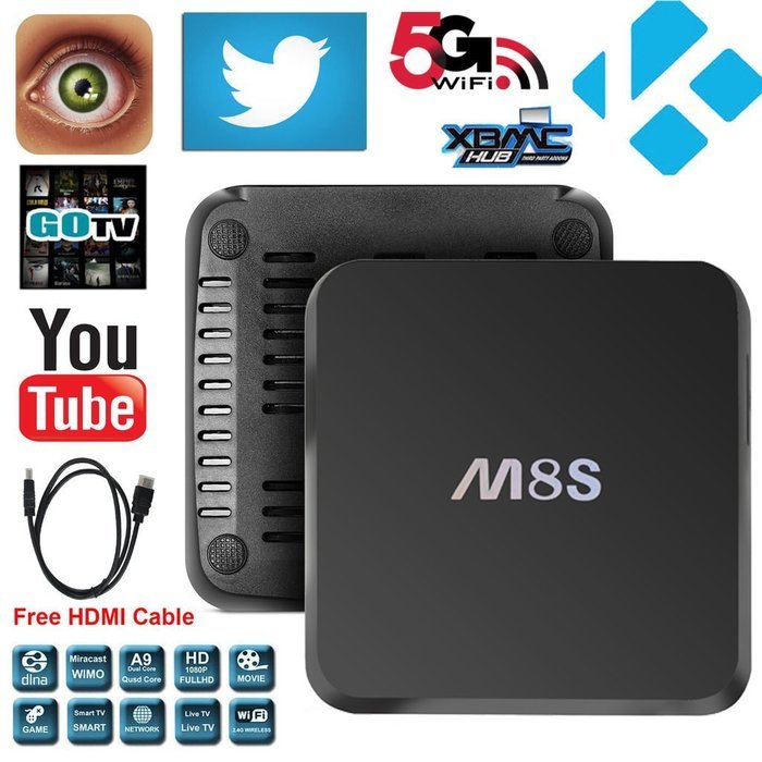 M8S TV BOX M8S Android 4.4 Tv Box with Amlogic S812 Quad Core CPU 2G DDR3 8G