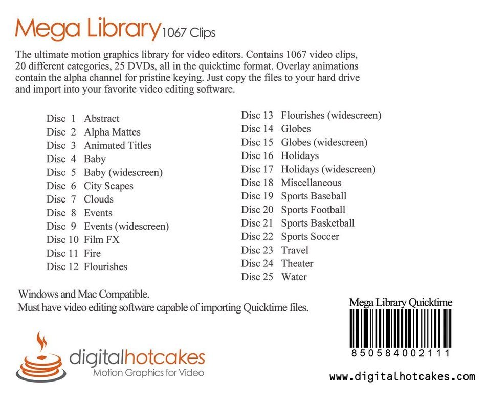 Digital Hotcakes Mega Library (Quicktime)