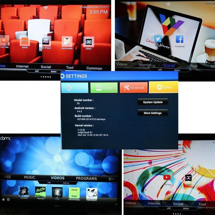 Android 4.4 TV Box Amlogic S805 Quad-Core Cortex-A5 1.5GHz Mali-450 1G Ram 8G Rom Network TV Box H.265 HD 1080p... N4