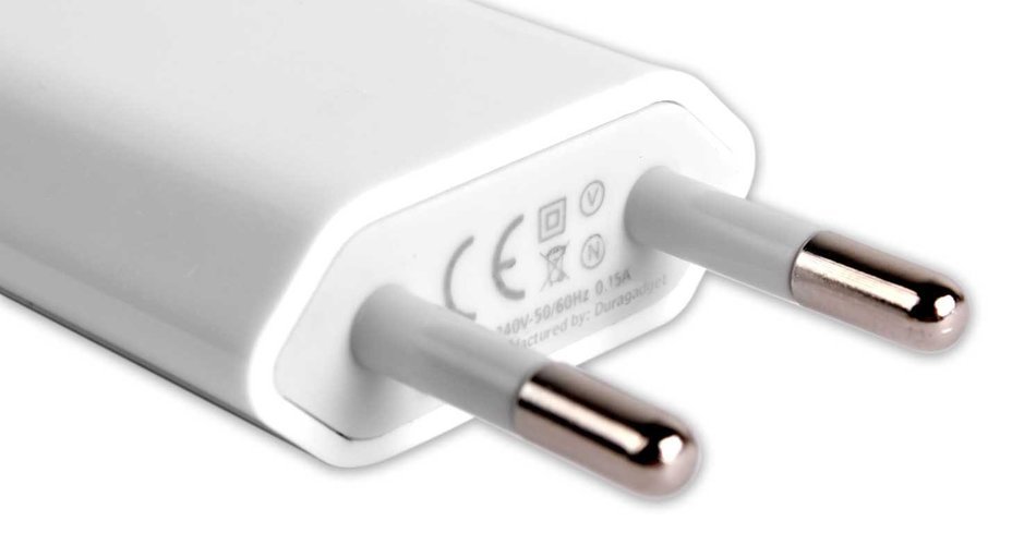 DURAGADGET White 2-Pin EU Mains Charger USB Adaptor For Archos 80 Xenon 8-inch Tablet, Archos&nbsp;5 Internet Tablet... N2