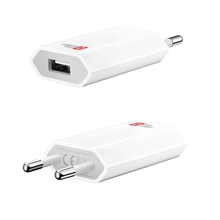 DURAGADGET White 2-Pin EU Mains Charger USB Adaptor For Archos 80 Xenon 8-inch Tablet, Archos&nbsp;5 Internet Tablet... N4