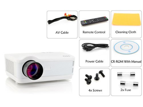Android 4.2 250 Inch HD Video Projector home cinema with 3000 Lumens, 2000:1, WiFi, 1.5GHz Dual Core CPU, 8GB... N9