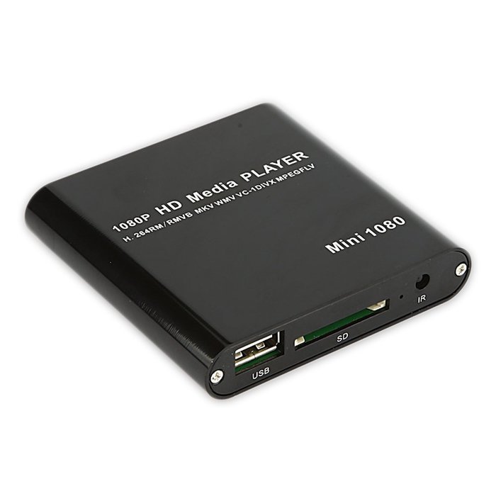 Eforbest Portable Full HD Multi-Media Player 1080P Full HD Multi TV Media Player 1080P-TVBOX USB HDMI SD/MMC Multi...