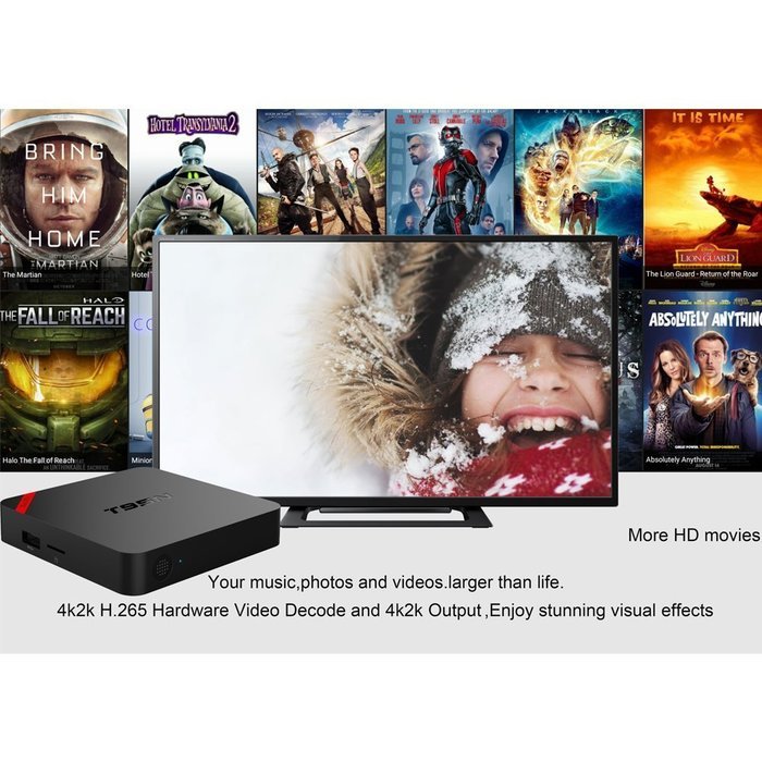 T95 N mini MX+S905 Streaming Media Players Amlogic S905 Smart Android 5.1 TV Box Quad Core 1G/8G 4K Google TV... N8